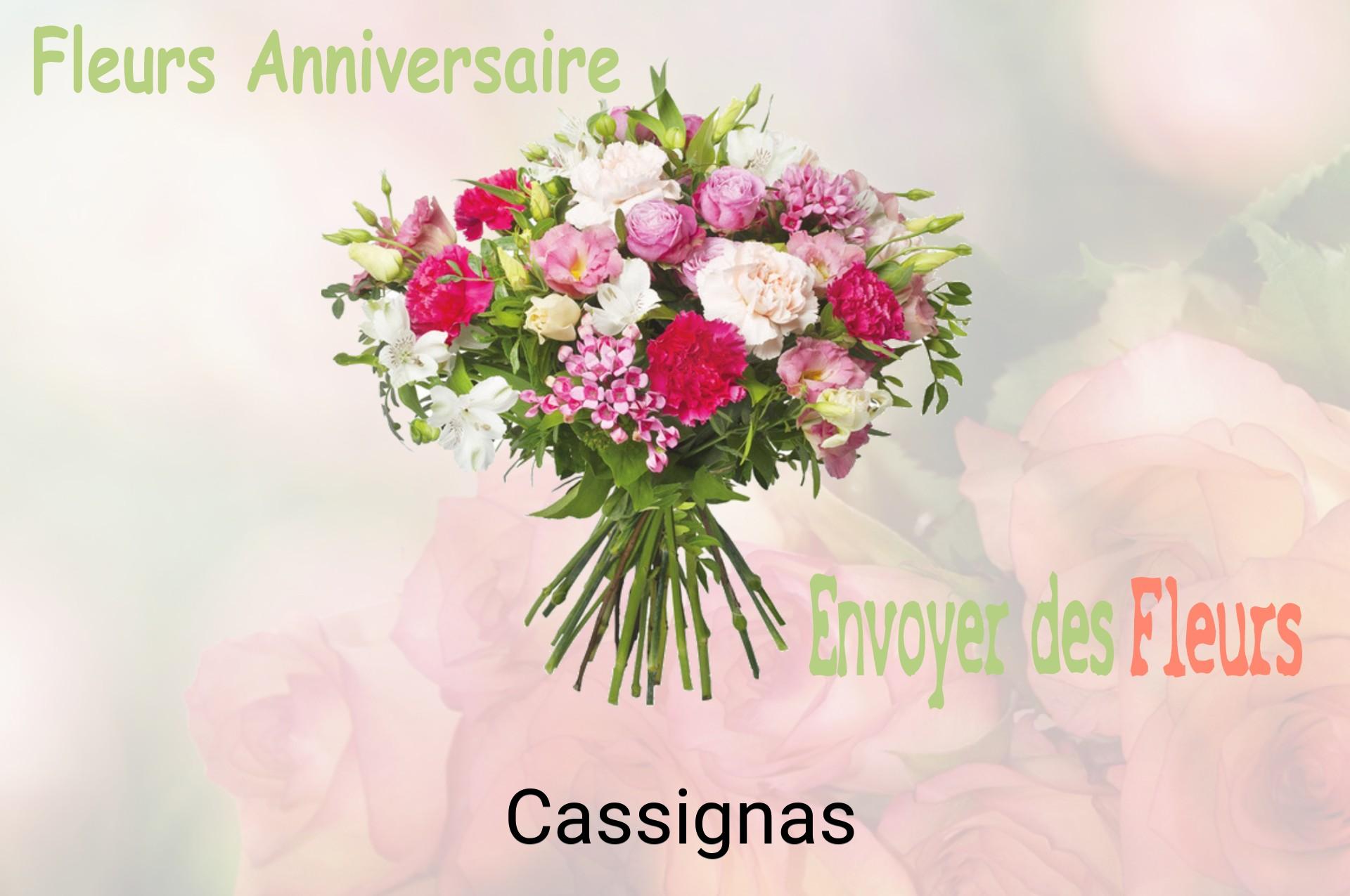 Bouquet de fleurs d’anniversaire livré à Cassignas