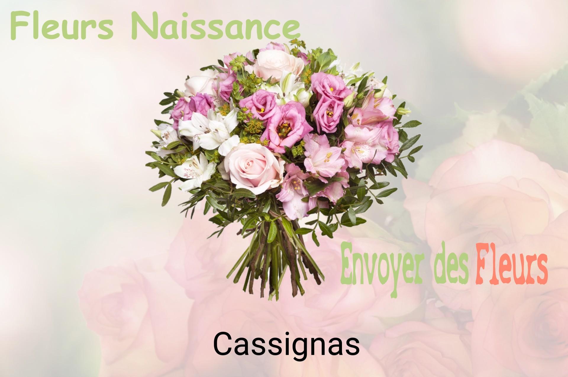 Bouquet de fleurs de naissance livré à Cassignas
